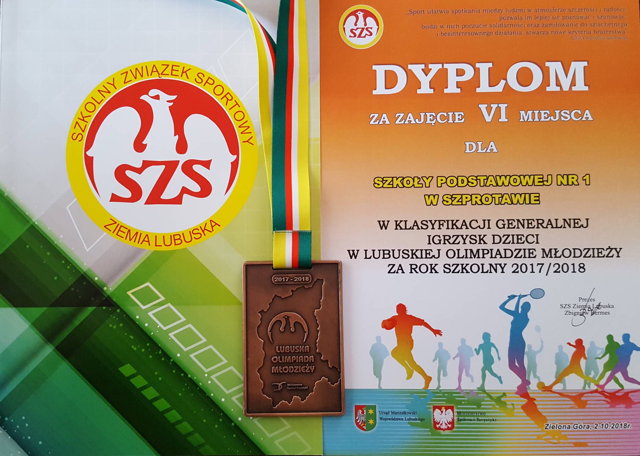 PODSUMOWANIE WSPÓŁZAWODNICTWA SPORTOWEGO DZIECI I MŁODZIEŻY LUBUSKIEJ OLIMPIADY MŁODZIEŻY WOJEWÓDZTWA LUBUSKIEGO W ROKU SZKOLNYM 2017/2018
